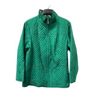 Susan Graver Kelly Green Quilted Jacket - Small